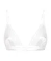 Dolce & Gabbana Lace-trimmed Triangle Bra In White