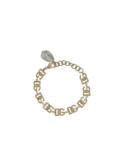 Dolce & Gabbana Logo Bracelet In Gold