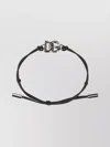 Dolce & Gabbana Logo Bracelet Metal Accents In Black
