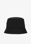 Dolce & Gabbana Logo Bucket Hat In Black