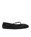Dolce & Gabbana Black Satin Ballet Flats Women In Black
