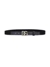 Dolce & Gabbana Dg Plaque Elasticated Belt In Blue