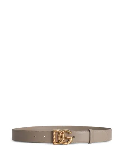 DOLCE & GABBANA LOGO-BUCKLE BELT