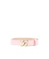 Dolce & Gabbana Logo-buckle Belt In Pink