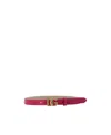 Dolce & Gabbana Logo-buckle Fastening Belt In Red