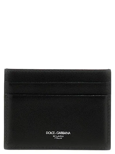 Dolce & Gabbana Men Logo Card Holder In Black