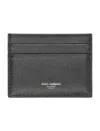 Dolce & Gabbana Logo Card Holder In Black