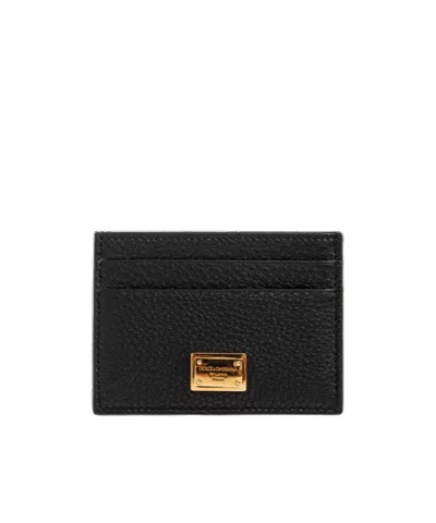 Dolce & Gabbana Logo Card Holder In Black