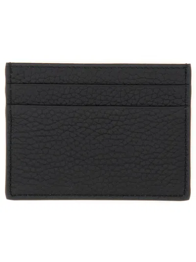 Dolce & Gabbana Logo Card Holder In Calfskin With Deer Print