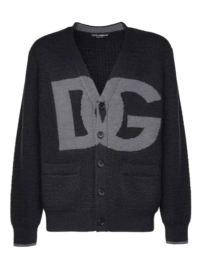 DOLCE & GABBANA LOGO CARDIGAN