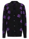 Dolce & Gabbana Logo Cardigan Sweaters And Cardigans Multicolor In Black