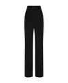 Dolce & Gabbana Wide-leg Wool Trousers In Black