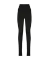 Dolce & Gabbana High Waisted Skinny-fit Trousers In Black