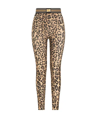 Dolce & Gabbana Logo Casual Pants In Multicolor