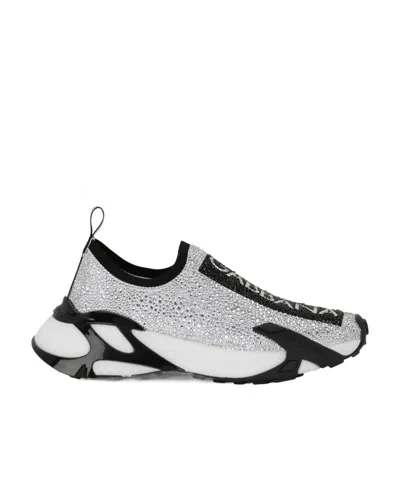 Dolce & Gabbana Sorrento Slip-on Sneakers In White