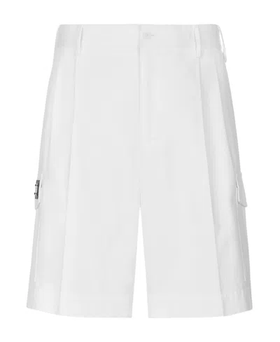 Dolce & Gabbana Logo Casual Shorts In White
