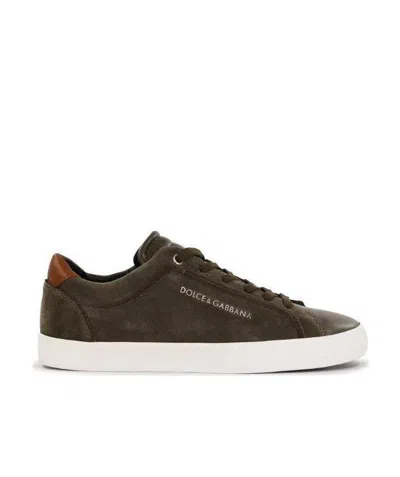 Dolce & Gabbana Logo Casual Sports Shoes In Green