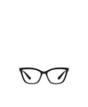 Dolce & Gabbana Logo Cat-eye Glasses In Black