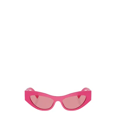 Dolce & Gabbana Logo Cat-eye Sunglasses In Pink