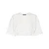 Dolce & Gabbana Elasticated-waistband Cotton-blend T-shirt In White