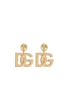 Dolce & Gabbana Clip Earrings With Dg Logo In Gold