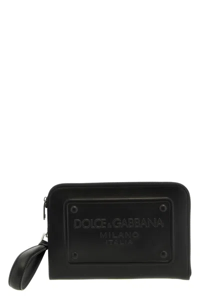 DOLCE & GABBANA DOLCE & GABBANA LOGO CLUTCH BAG