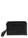 Dolce & Gabbana Men Logo Clutch Bag In Black
