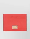 Dolce & Gabbana Dauphine Card Holder With Logo Plaque