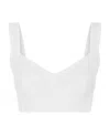 Dolce & Gabbana Corset Crop Top In White