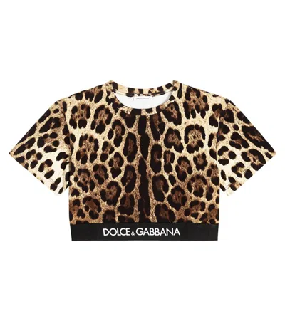 Dolce & Gabbana Kids' T-shirt Aus Jersey In Leo New