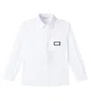 Dolce & Gabbana Logo Cotton-blend Shirt In White
