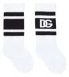 Dolce & Gabbana Logo Cotton-blend Socks In Multicoloured