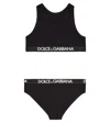 Dolce & Gabbana Logo Cotton-blend Underwear Set In Black