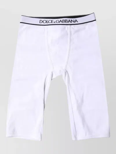 Dolce & Gabbana Logo Cotton Cropped Tights Boxer Briefs