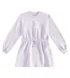 Dolce & Gabbana Logo Cotton Jersey Dress In Purple