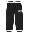 Dolce & Gabbana Logo Cotton Jersey Sweatpants In Black