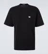 Dolce & Gabbana Logo Piqué T-shirt Black In Black