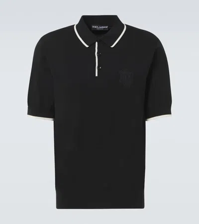 DOLCE & GABBANA LOGO COTTON POLO SHIRT