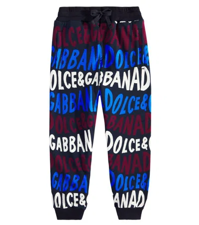 DOLCE & GABBANA LOGO COTTON SWEATPANTS