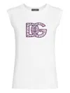 Dolce & Gabbana Women Logo Cotton T-shirt