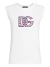 Dolce & Gabbana Women Logo Cotton T-shirt