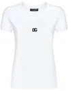 Dolce & Gabbana Logo-embroidered Cotton-blend T-shirt
