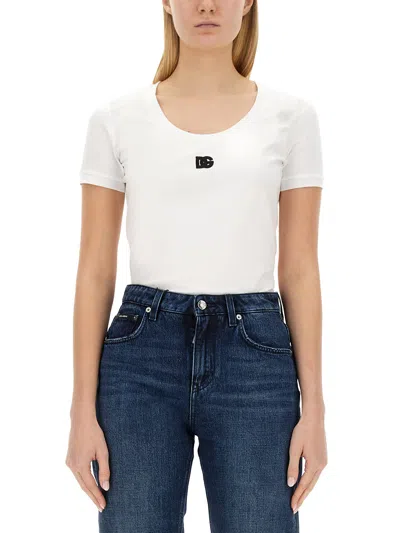 DOLCE & GABBANA LOGO COTTON T-SHIRT