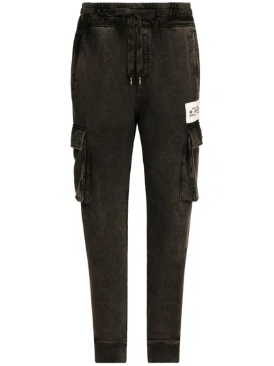 DOLCE & GABBANA DOLCE & GABBANA LOGO COTTON TROUSERS