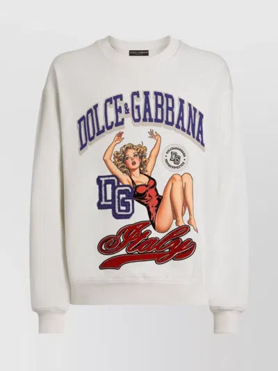 DOLCE & GABBANA LOGO CREW NECK SWEATSHIRT