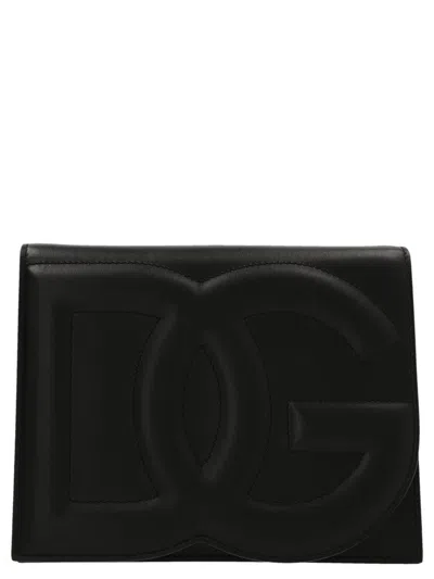 Dolce & Gabbana Logo Crossbody Bag In Black