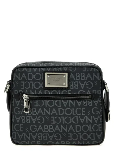 Dolce & Gabbana Logo Crossbody Bag Crossbody Bags In Green