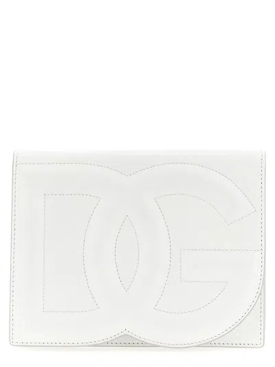 Dolce & Gabbana Logo Crossbody Bag Crossbody Bags White