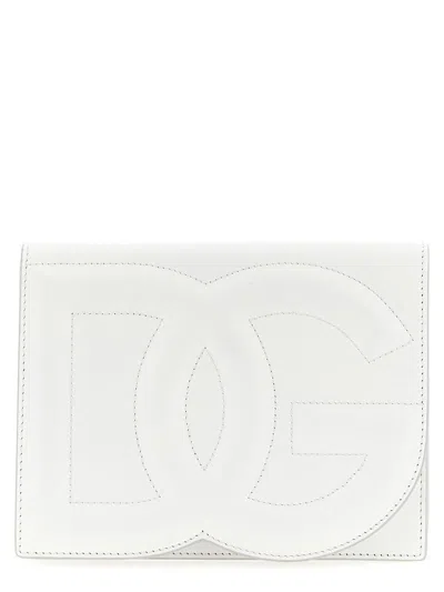 Dolce & Gabbana Logo Crossbody Bag In White