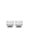 Dolce & Gabbana Logo-plaque Square Cufflinks In White